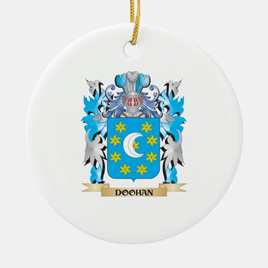 Doohan Wappen - Familienwappen Keramik Ornament (Vorne)