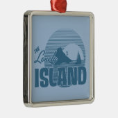 Dookie Insel - Blau Ornament Aus Metall (Rechts)