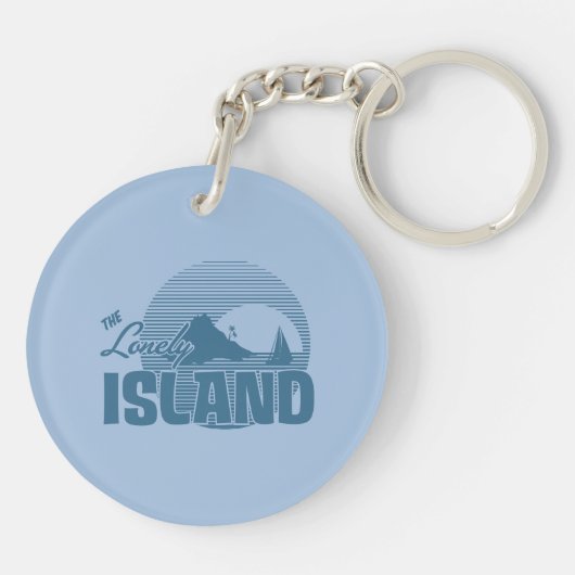 Dookie Insel - Blau Schlüsselanhänger (Rückseite)