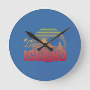 Dookie Insel - Farbe Runde Wanduhr