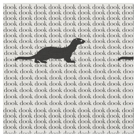 Dooking Frettchen Stoff (Nahaufnahme)