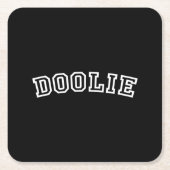 DOOLIE RECHTECKIGER PAPPUNTERSETZER (Vorderseite)