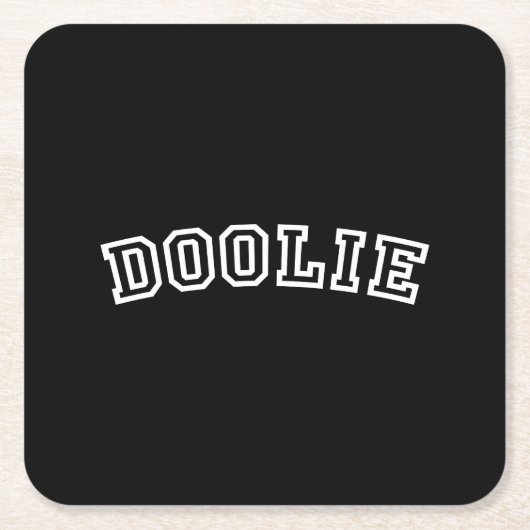 DOOLIE RECHTECKIGER PAPPUNTERSETZER (Vorderseite)