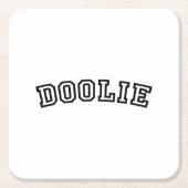 DOOLIE RECHTECKIGER PAPPUNTERSETZER (Vorderseite)