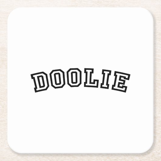 DOOLIE RECHTECKIGER PAPPUNTERSETZER (Vorderseite)