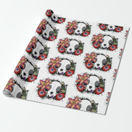 Doom and Bloom Cat Skull Geschenkpapier