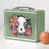 Doom and Bloom Cat Skull Metall Brotdose (Beispiel)