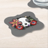 Doom and Bloom Cat Skull Untersetzer (angewinkelt)
