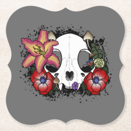 Doom and Bloom Cat Skull Untersetzer