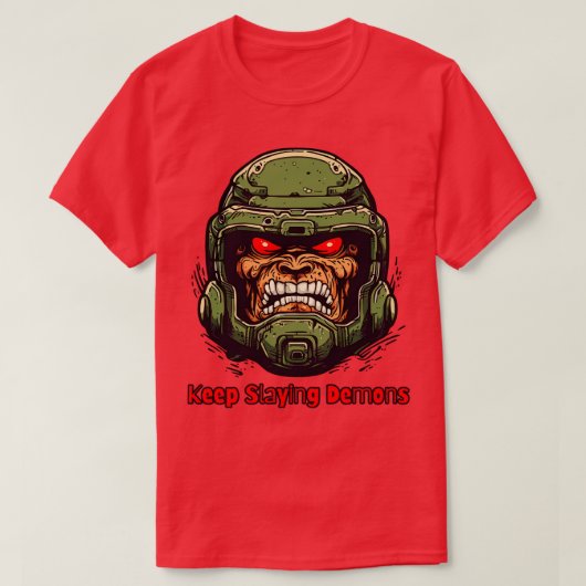 Doom Behielt Demons Typ T-Shirt (Design vorne)