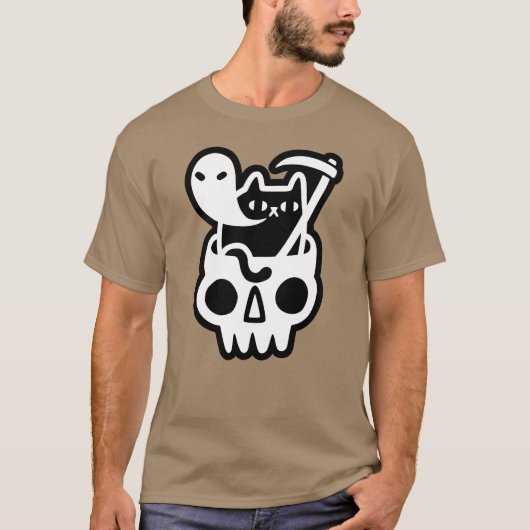 Doom Cat Retro T-Shirt (Vorderseite)