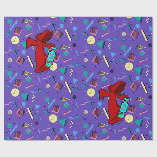 Doom City Kickflip 90er Gift Wrap Geschenkpapier (Flach)