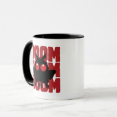 DOOM DOOM DOOM Kawaii Mothman Kryptid Tasse (Vorderseite Links)