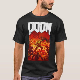 Doom Fullfarbe Retro-Cover-Art mit Vintage T-Shirt