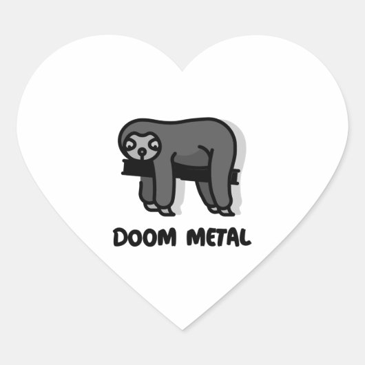 Doom Metal Sloth Sloth Sticker (Vorderseite)