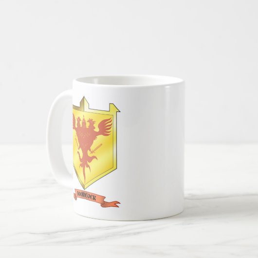 Doomcock Wappen Kaffee-Tasse Kaffeetasse (Vorderseite Links)