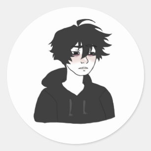 Doomer boy Wojak Aufkleber