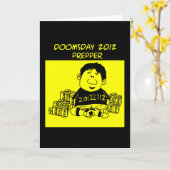 Doomsday 2012 Prepper Greeting Card Karte (Gelbe Blume)