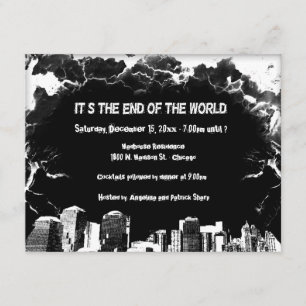 Doomsday Party Spezielle Einladung