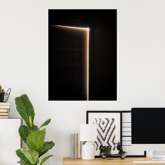 Door Ajar Light Poster (Heimbüro)