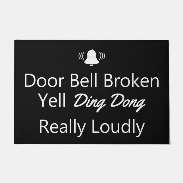 Door Bell Broken Doormat Fußmatte (Vorderseite)