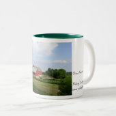 Door County Bauernhof-Tasse Zweifarbige Tasse (VorderseiteRechts)