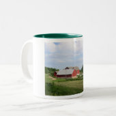 Door County Bauernhof-Tasse Zweifarbige Tasse (Vorderseite Links)