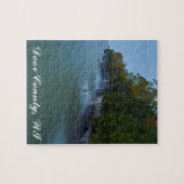 Door County Höhlen-Punkt-Klippen Puzzle (Horizontal)