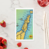 Door County Karte Gästehandtücher Serviette (Beispiel)