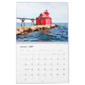 Door County Leuchtturm-Aquarell Kalender (Jan 2027)