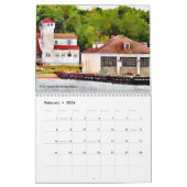 Door County Leuchtturm-Aquarell Kalender (Feb 2026)