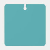 Door County Postcard Map Ornament Aus Metall (Rückseite)