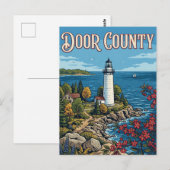 Door County Postkarte (Vorne/Hinten)