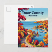 Door County USA Postkarte (Vorne/Hinten)