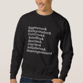 Door County Wisconsin Ampersand List Sweatshirt (Vorderseite)