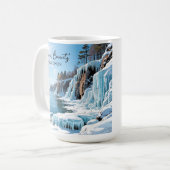 Door County Wisconsin | Frozen Winter Kaffeetasse (Vorderseite Links)