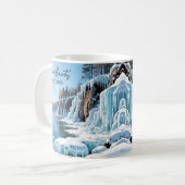 Door County Wisconsin | Frozen Winter   Kaffeetasse (Vorderseite Links)