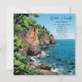 Door County, Wisconsin Illustration and Poem (Vorderseite)