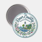 Door County Wisconsin Magnet (Vorderseite/Rückseite)