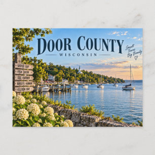 Door County Wisconsin Postkarte