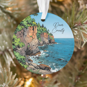 Door County, Wisconsin Reise-Souvenir Andenken Ornament