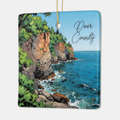 Door County, Wisconsin Travel Souvenir Keepsake Keramikornament (Links)