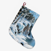 Door County  Wisconsin Winter Christmas  Großer Weihnachtsstrumpf (Vorderansicht (hängend))