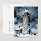 Door County, Wisconsin | Winter Poem Postkarte (Vorne/Hinten)
