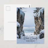 Door County, Wisconsin | Winter Scene Postkarte (Vorne/Hinten)