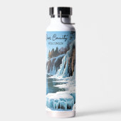 Door County  Wisconsin Winter  Trinkflasche (Links)