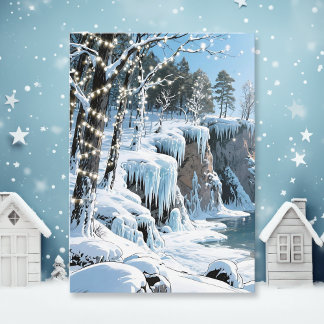 Door County Wisconsin Wintergedicht Karte