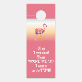 Door Hanger Flamingo Sonnenuntergang nicht stören Türanhänger