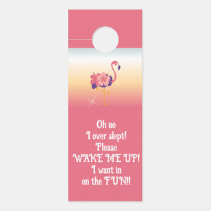 Door Hanger Flamingo Sonnenuntergang nicht stören Türanhänger