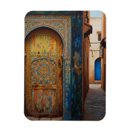 Door in Fez Morocco Travel Magnet